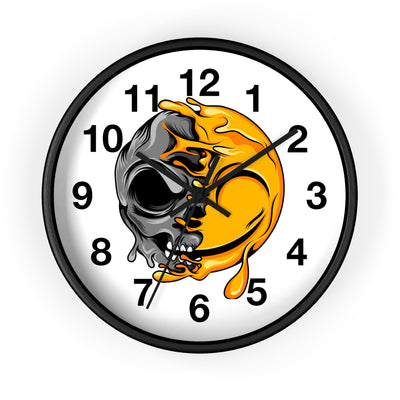 Funky Skull Design Wall Clock - Unique Home Decor for Halloween & Gothic Vibes