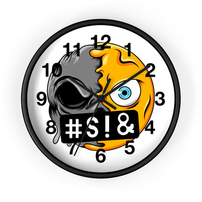 Edgy Skull and Eye Wall Clock - Unique Home Decor for Fans of Alternative Culture