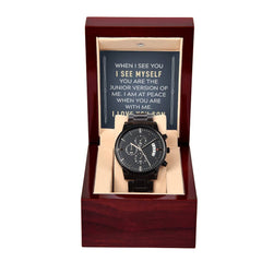 Black Chronograph Watch - For Son When I See You